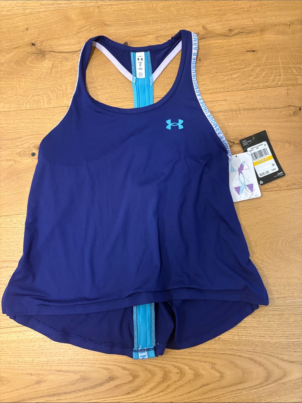 Under Armour Purple Tank with Teal Accents